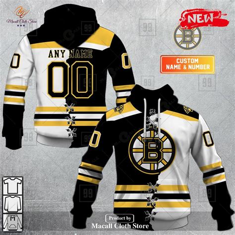 Personalized NHL Boston Bruins Mix Color Jersey 2023 Hoodie Sweatshirt ...