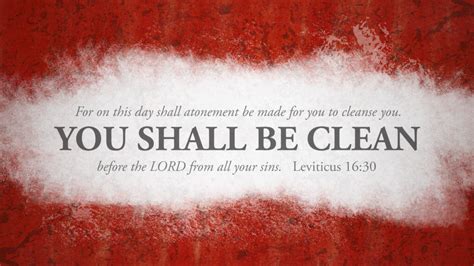 Bible Art Leviticus 16-18 For on this day shall atonement be made for you to cleanse you – The ...