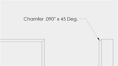 Dimensioning Chamfers - YouTube