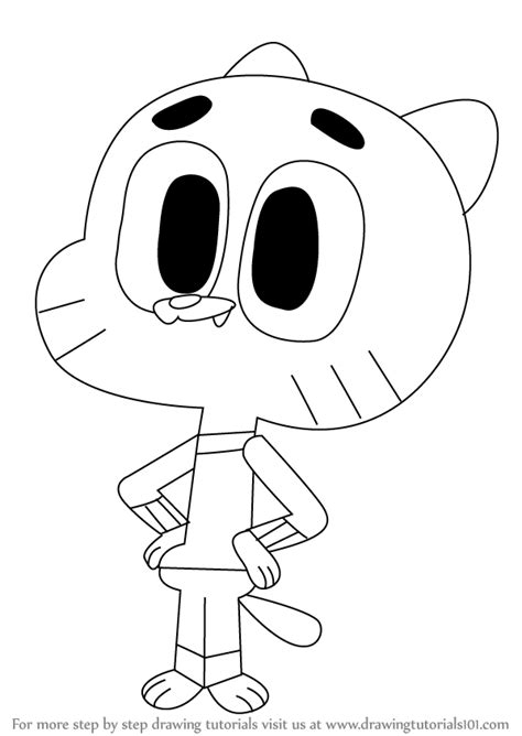 How to Draw Gumball Watterson from The Amazing World of Gumball ...