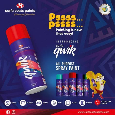 Spray Paint - Wood Spray paint- Surfa Coats Qwik Spray Paint Manufacturer from Bengaluru