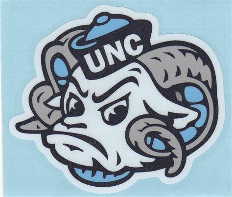 North Carolina Tarheels MASCOT HEAD 4" Vinyl Decal Car Truck Window ...