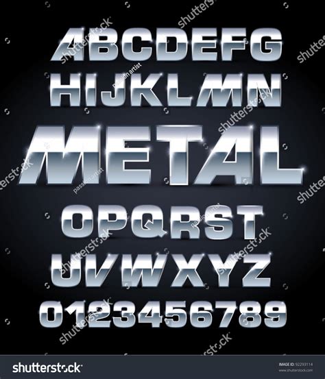 Industrial Metal Font Images: Browse 49,637 Stock Photos & Vectors Free ...