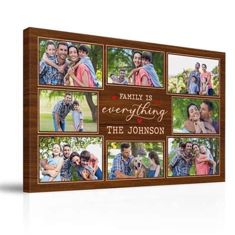 Personalized Canvas Family Is Everything Custom Family Photo - Sandjest