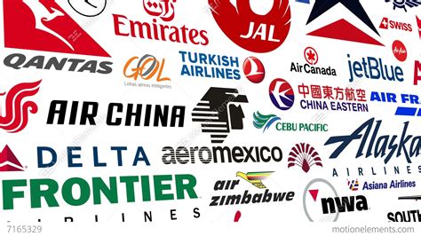 Airline Logo Loop Stock Animation | 7165329