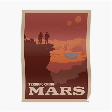 "Terraforming Mars Board Game - Minimalist Travel Poster Style - Gaming ...