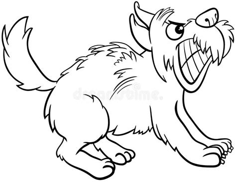 Angry Dog Coloring Pages