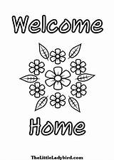 Welcome Home Coloring Pages Free Printable sketch template