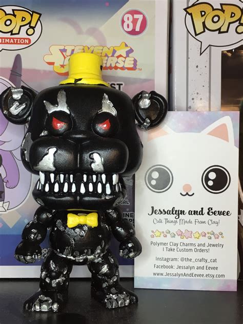 Five nights at Freddy’s Nightmare custom funko pop figure | Custom ...