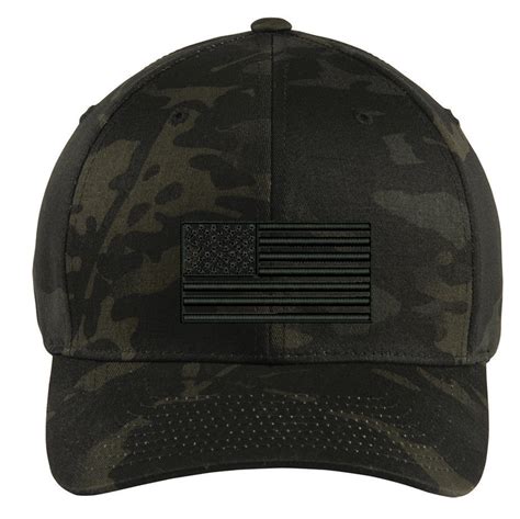 Tactical Black Multicam Subdued American Flag Hat – Urban Operator