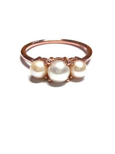 Natural Pearl Ring Freshwater Pearl Ring Pearl Gold Ring - Etsy