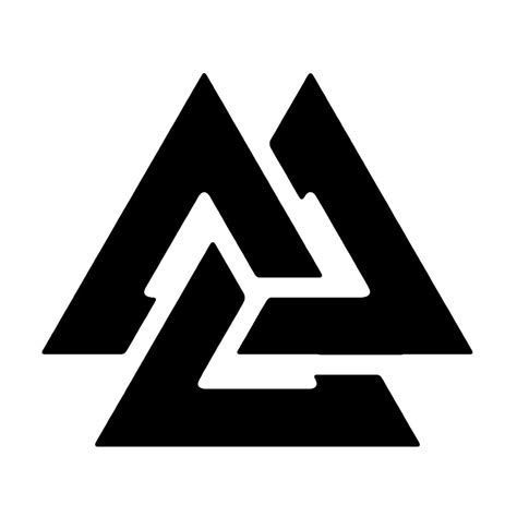 VALKNUT Symbol - Vinyl Decal | Heathenry | Tatouage