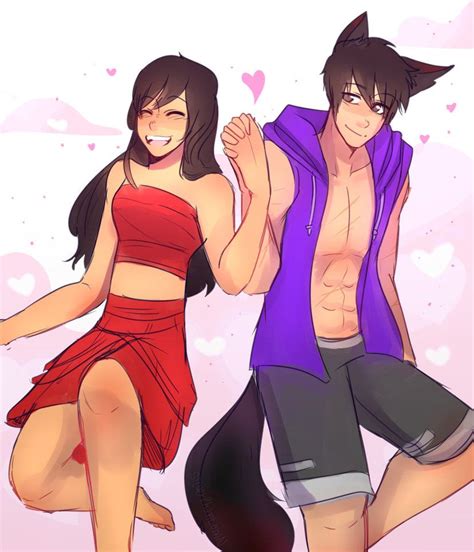 Our Love (+speedpaint) by SilverPhantomN | Aphmau, Aphmau wallpaper, Aphmau and aaron