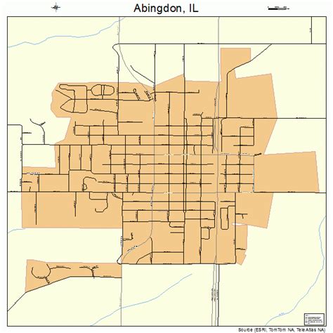 Abingdon Illinois Street Map 1700113