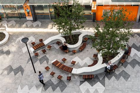 Raine Square by REALMstudios | Urban landscape design, Plaza design ...