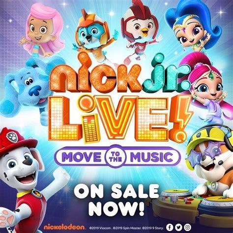 Nick Jr. on Instagram: “Move and groove with your favorite Nick Jr. characters LIVE! Get tickets ...