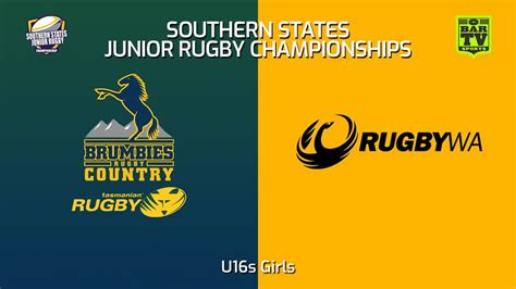 Southern States Junior Rugby Championships U16s Girls - Southern Cross Barbarians v Western ...