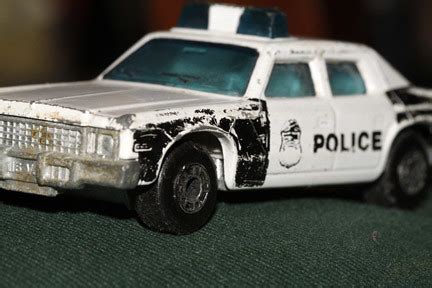 Police Car Toy | My old metal police car thats been stored a… | Flickr