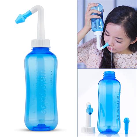 Nose Wash System Sinus & Allergies Relief Nasal Pressure Rinse Neti Pot ...