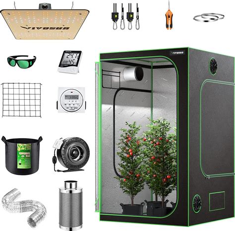 Amazon.com: VIVOSUN GIY 4x4 Grow Tent Complete System, 4x4 Ft. Grow Tent Kit Complete with ...