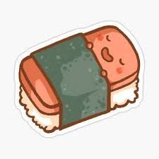 Spam Musubi Stickers in 2021 | Musubi, Spam musubi, Stickers