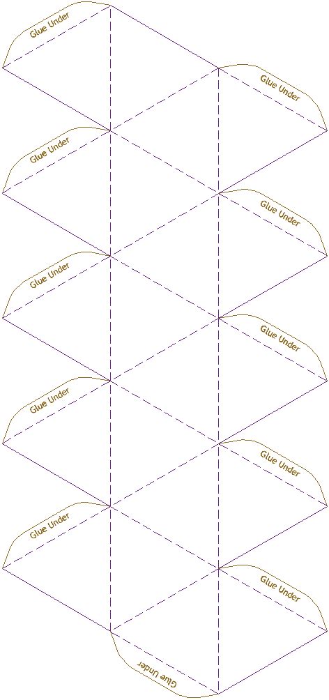 Icosahedron Model Template