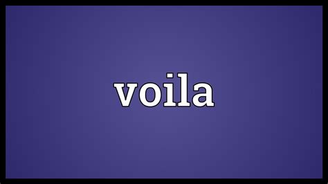 Voila - A Gallery Of Voila Examples Voila Is One Of The Latest Addition To By Jeremy Tuloup ...