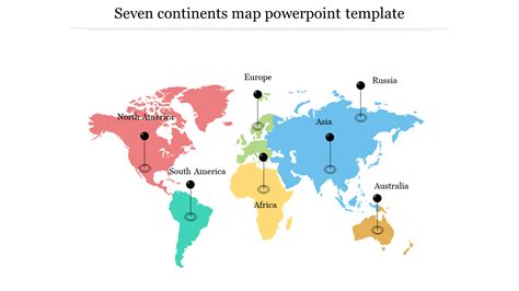 Seven Continents Map PowerPoint Templates & Google Slides