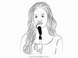 Singer 1 Coloring Page For Kids  Free Singers Printable Pages sketch template