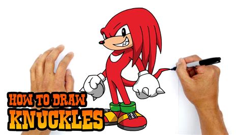 How to Draw Knuckles | Sonic the Hedgehog - YouTube