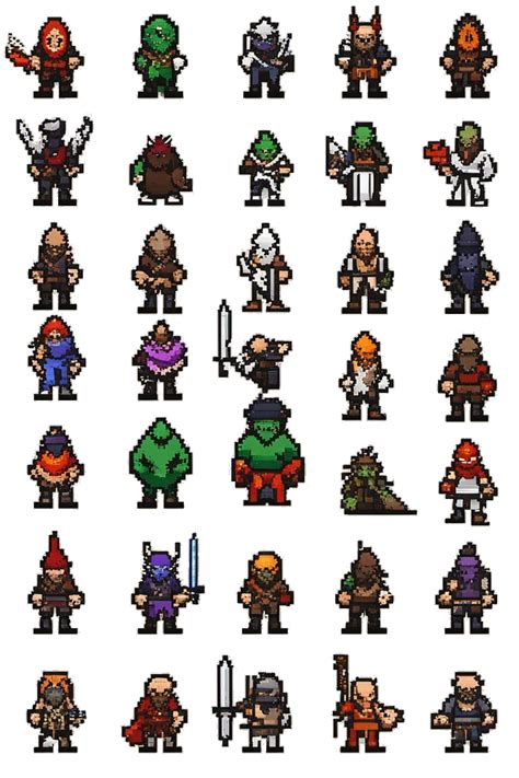 Pixel Characters by FutureRender on DeviantArt