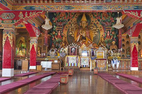 Interior of Kopan Tibetan Buddhist monastery, Kathmandu, Nepal