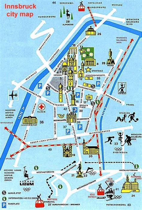 Innsbruck map city map of innsbruck interactive online map – Artofit