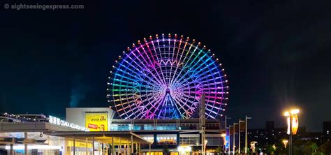 Tempozan Giant Ferris Wheel at Night - Osaka, Japan