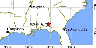 Ozark, Alabama (AL) ~ population data, races, housing & economy