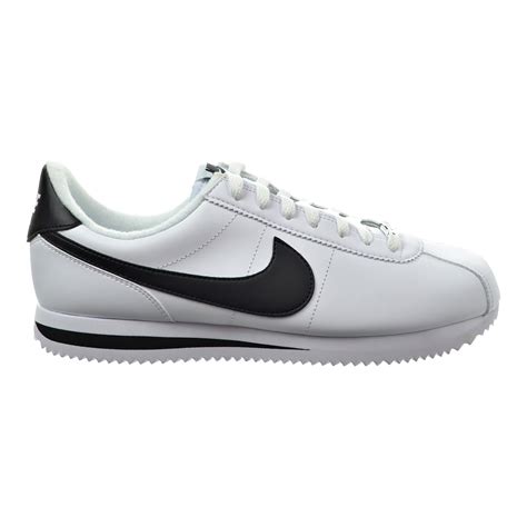 Nike Cortez Basic Leather Men's Shoes White/Metallic Silver/Black ...