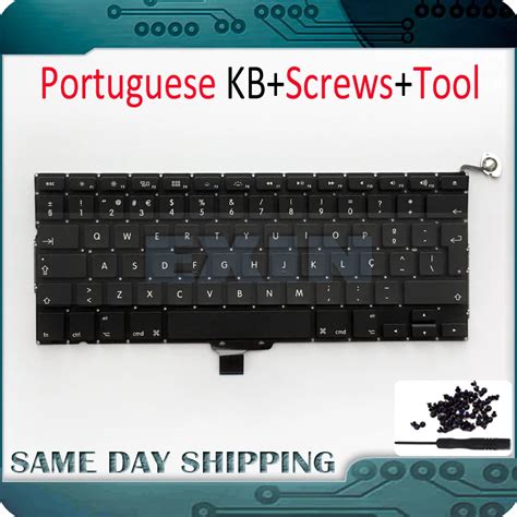 5Pcs/Lot Brand New Laptop A1278 Portuguese Keyboard for Macbook Pro 13. ...