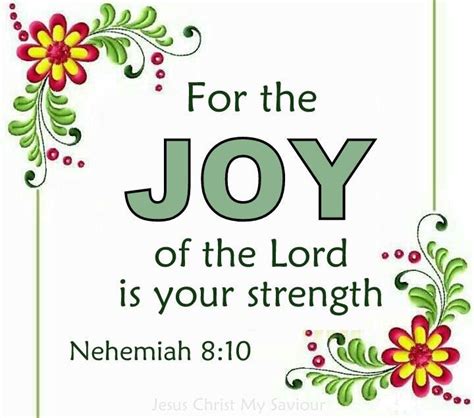 Lord is Our Strength Nehemiah Bible Verse