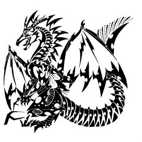 Tattoos Book: +2510 FREE Printable Tattoo Stencils: Dragon tattoo stencils