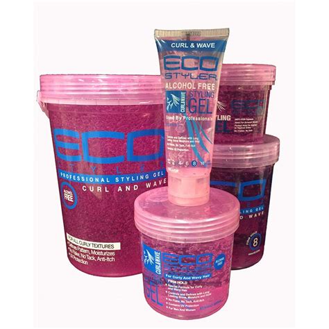 Eco Styler Curl & Wave Pink Styling Gel | Eco styler gel, Styling gel, Curly hair styles