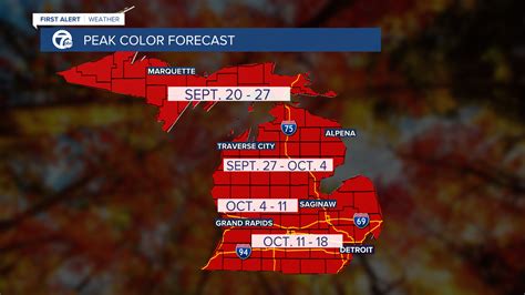 Here's when you can expect peak fall colors in Michigan