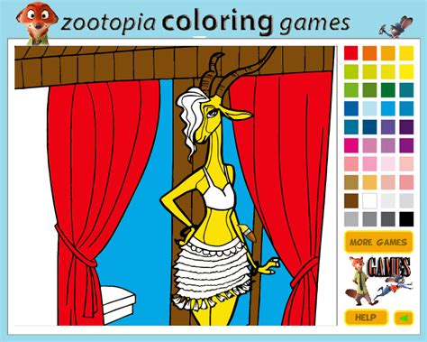 Gazelle Coloring - Play Online on Flash Museum 🕹️