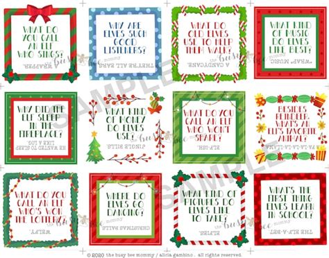 EASY ELF IDEA 12 Printable Elf Jokes 12 Days of Elf Jokes - Etsy