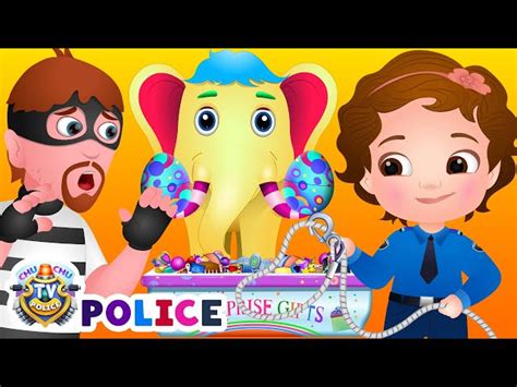 ChuChu TV Police Saving The Magical Elephant - ChuChu TV Police Fun ...