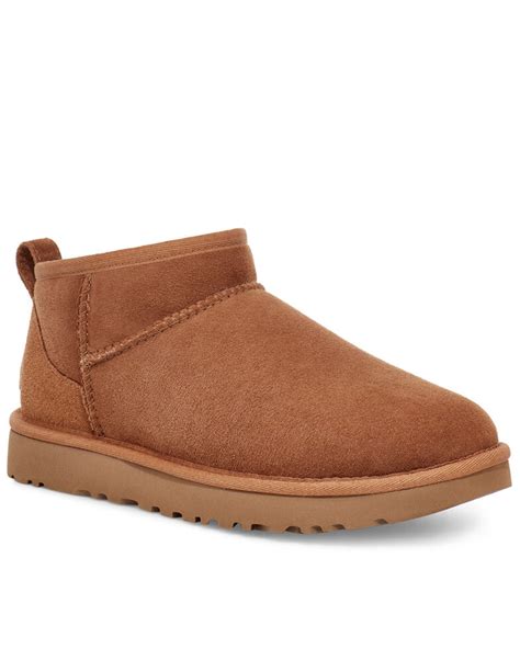 UGG Women's Chestnut Classic Ultra Mini Boots - Round Toe | Boot Barn