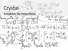 PowerPoint Template: education - complex math formulas on whiteboard ...