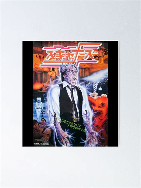 "Scanners 1981 Japanese Movie Poster Art Halloween Horror scifi film" Poster for Sale by ...