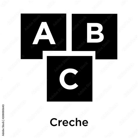 Creche icon vector sign and symbol isolated on white background, Creche ...