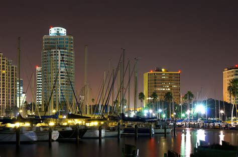 St. Pete Skyline Marina Photograph by Jerry Finley - Fine Art America