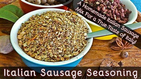 How to Make an Italian Sausage Seasoning | Fab Italian Flavors For Your Homemade Sausages | #63 ...